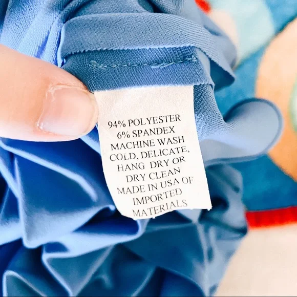 Caroline Rose blue asymmetrical shirt - Picture 8 of 8